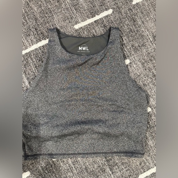 Madewell MWL Form Racerback Crop Top Tank - Picture 2 of 7